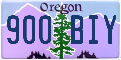 OR license plate 900BIY