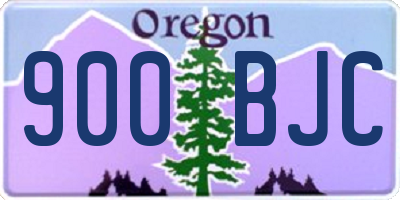 OR license plate 900BJC