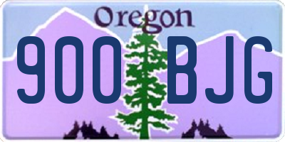 OR license plate 900BJG