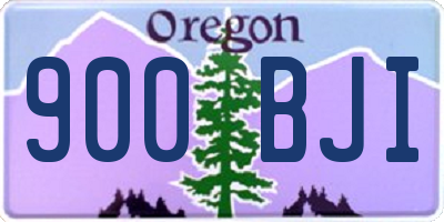 OR license plate 900BJI