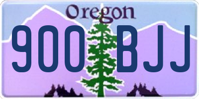 OR license plate 900BJJ