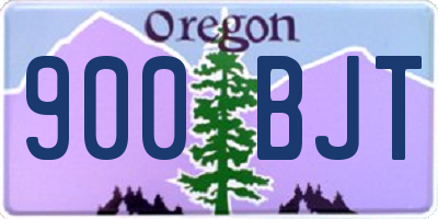 OR license plate 900BJT