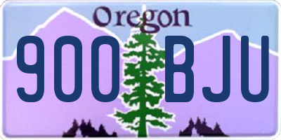 OR license plate 900BJU