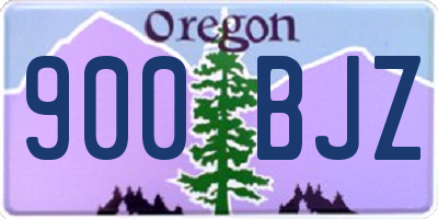 OR license plate 900BJZ