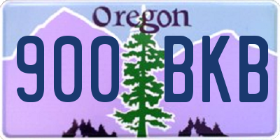 OR license plate 900BKB