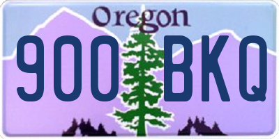 OR license plate 900BKQ