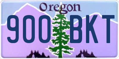 OR license plate 900BKT