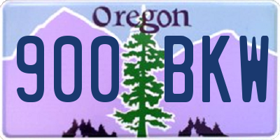 OR license plate 900BKW
