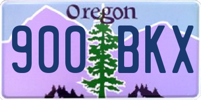 OR license plate 900BKX