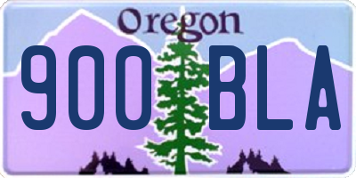 OR license plate 900BLA