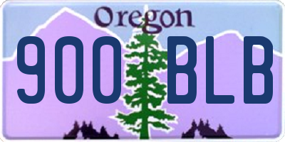OR license plate 900BLB