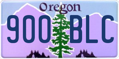 OR license plate 900BLC