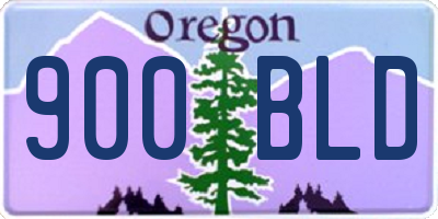 OR license plate 900BLD