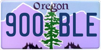 OR license plate 900BLE