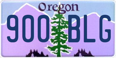 OR license plate 900BLG
