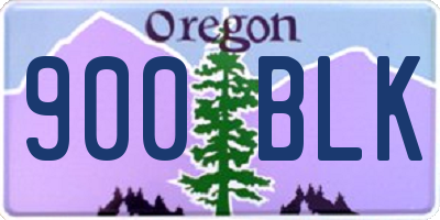 OR license plate 900BLK