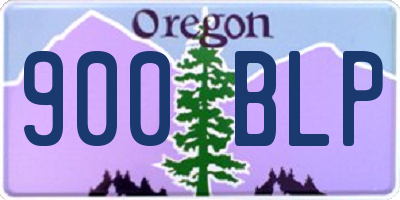 OR license plate 900BLP
