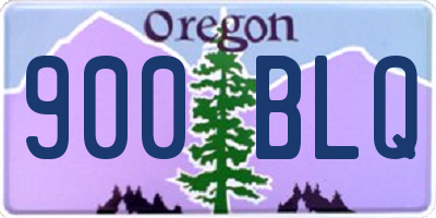 OR license plate 900BLQ