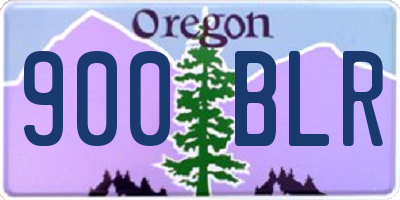 OR license plate 900BLR