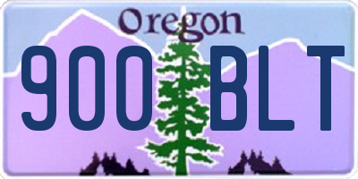 OR license plate 900BLT