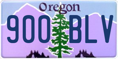 OR license plate 900BLV