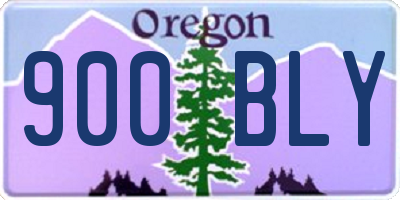 OR license plate 900BLY