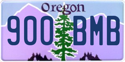OR license plate 900BMB
