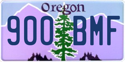 OR license plate 900BMF