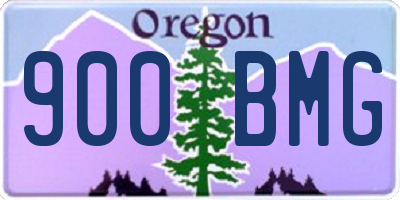 OR license plate 900BMG