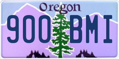 OR license plate 900BMI