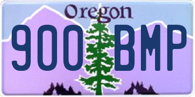 OR license plate 900BMP