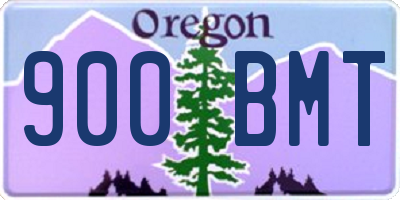 OR license plate 900BMT
