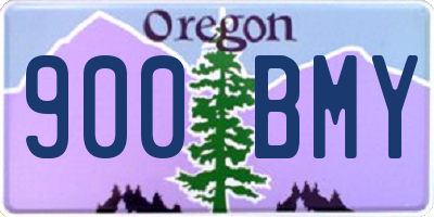 OR license plate 900BMY