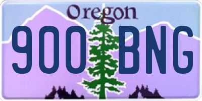 OR license plate 900BNG