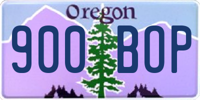 OR license plate 900BOP