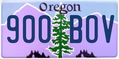 OR license plate 900BOV
