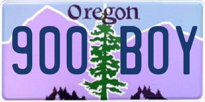 OR license plate 900BOY