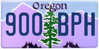OR license plate 900BPH
