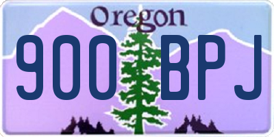 OR license plate 900BPJ