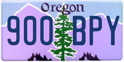 OR license plate 900BPY
