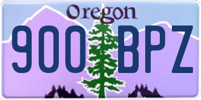 OR license plate 900BPZ