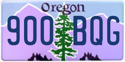 OR license plate 900BQG