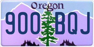 OR license plate 900BQJ
