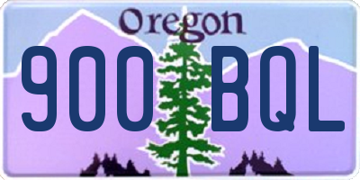 OR license plate 900BQL