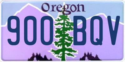 OR license plate 900BQV