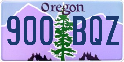 OR license plate 900BQZ