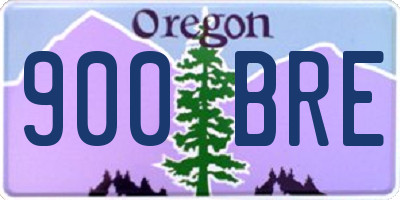 OR license plate 900BRE