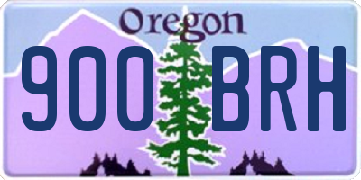 OR license plate 900BRH