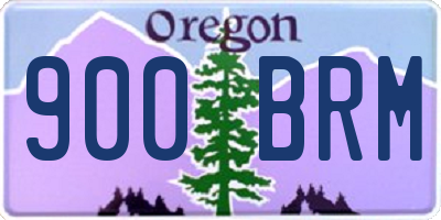 OR license plate 900BRM