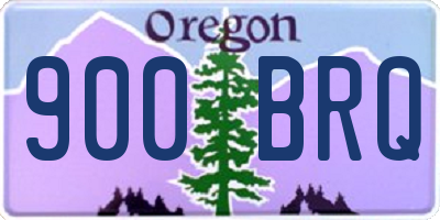 OR license plate 900BRQ